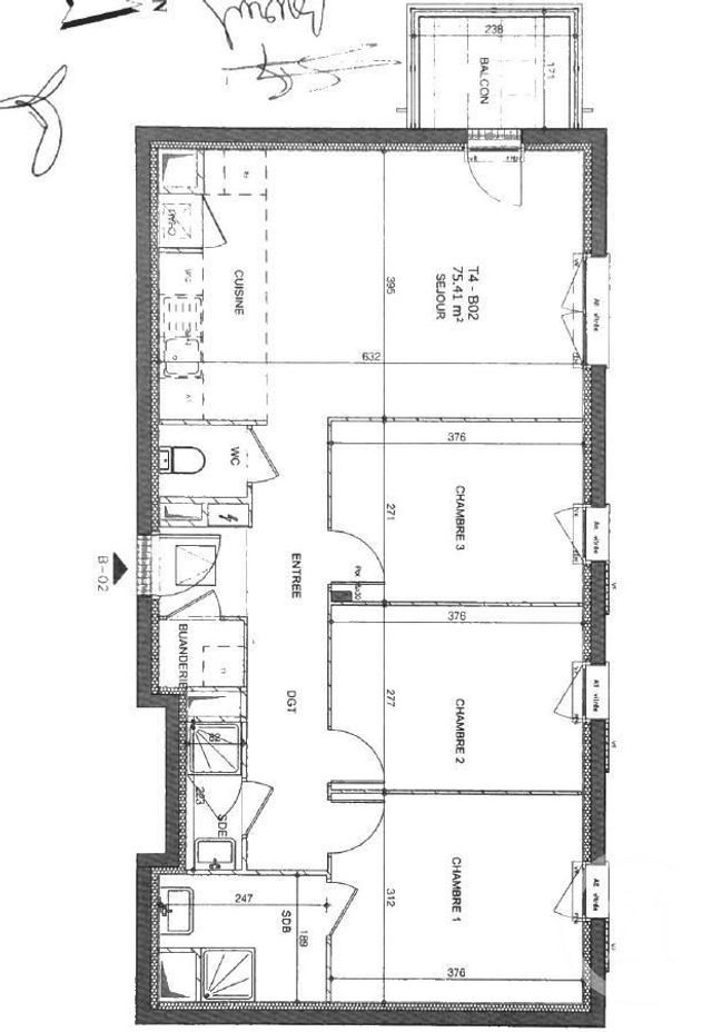 Appartement F4 à louer - 4 pièces - 75.41 m2 - ST JEAN DE BRAYE - 45 - CENTRE - Century 21 Premium